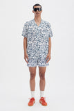 White Shirt with 'Le Bel Été' print, a stylish collaboration by Edith Carron.