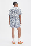 White Shirt with 'Le Bel Été' print, a stylish collaboration by Edith Carron.