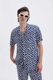 Blue Shirt with 'Molinos' print, a stylish collaboration by Álvaro Picardo.
