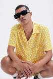 Yellow Shirt with 'Molinos' print, a stylish collaboration by Álvaro Piccardo.