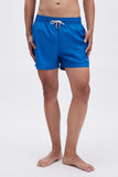 Blue Swim Shorts Plain Color