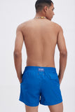 Blue Swim Shorts Plain Color