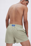 Sage Green Swim Shorts Plain Color