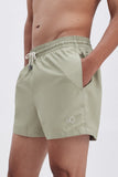 Sage Green Swim Shorts Plain Color