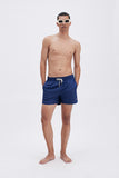Navy Swim Shorts Plain Color