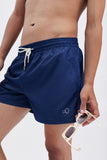 Navy Swim Shorts Plain Color