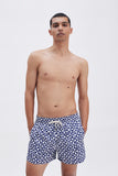 Blue Swim Shorts with 'Molinos' print, a stylish collaboration by Álvaro Picardo.