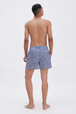 Blue Swim Shorts with 'Molinos' print, a stylish collaboration by Álvaro Picardo.