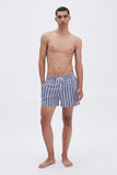 Blue Swim Shorts with 'Trazos' print, a stylish collaboration by Álvaro Picardo.