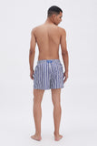 Blue Swim Shorts with 'Trazos' print, a stylish collaboration by Álvaro Picardo.