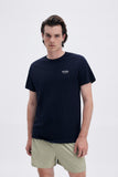 Blue Tee with 'Le Bel Été' print, a stylish collaboration by Edith Carron
