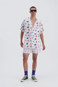 Shirt Beige La Plage by Matías Larrain